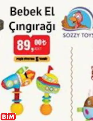 SOZZY TOYS BEBEK EL ÇINGIRAĞI
